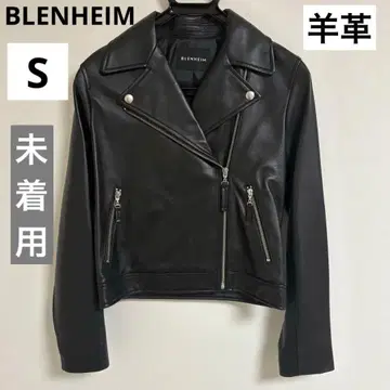 미사용 BLENHEIM 양가죽 더블 라이더 자켓 S 사이즈