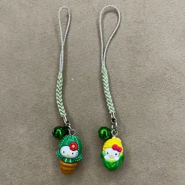 미사용에 가까운 고토치 헬로키티 스트랩 2세트