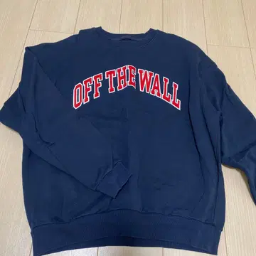 Vans OFF THE WALL 크루넥 트레이닝복 네이비
