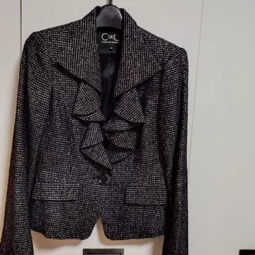 C de C 프릴 자켓 수트 38