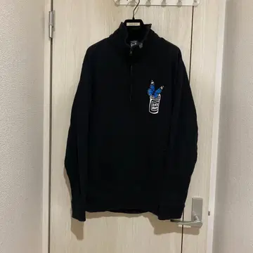 고품질 BLACK BRAIN 하프 지퍼 맨투맨 XL