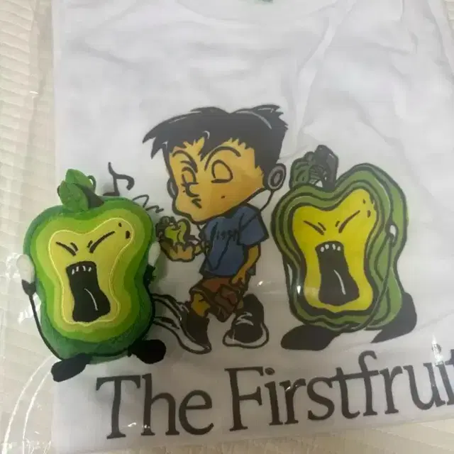 The Firstfruit 반팔 티셔츠 화이트+nct개봉앨범 포카