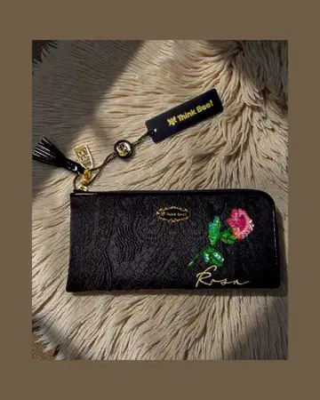 Think Bee! 카르멘 로사 L자 지퍼 장지갑