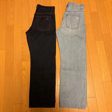 새상품급 UNIQLO JW Anderson 스트레이트 청바지 2벌