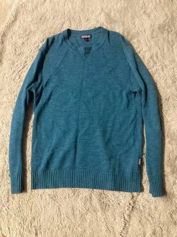 patagonia 남성용 S 크루넥 스웨터 파랑