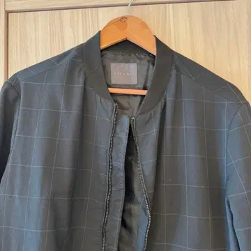 ZARA man 체크 무늬 블루종