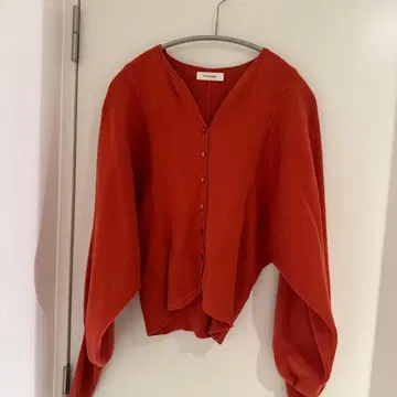 STYLEMIXER 오렌지 V넥 가디건