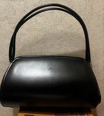 키타무라 K 로고 가마구치 가죽 포멀 세미 숄더백 3종 세트