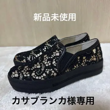 ANNA SUI 꽃무늬 레이스 슬립온
