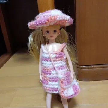 리카짱 옷 갈아입기 의류 핸드메이드! 모자 원피스 백!만 인형