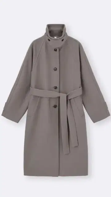 미사용 택 포함 GU 코지 멜톤 발마칸 코트 브라운 XS