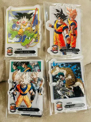 드래곤볼 40주년 제일복권 F상 아크릴 스탠드 4개 세트