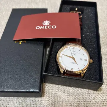 OMECO 쿼츠 손목시계 화이트/골드