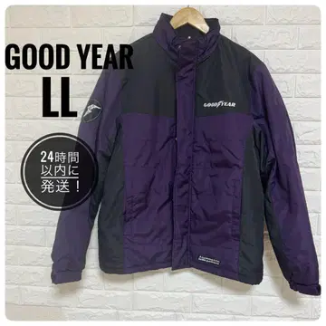 GOOD YEAR 패딩 자켓 LL 보라색 블랙