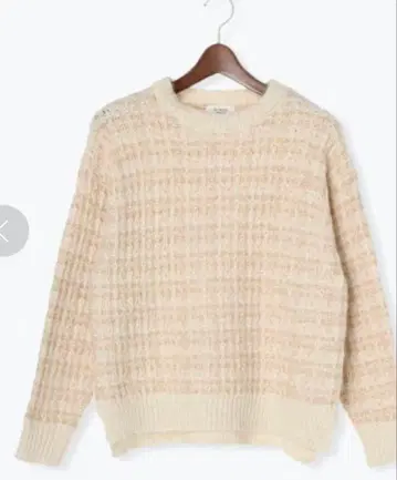 테치치 테라스 트위드 라이크 니트 풀오버