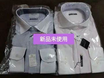 미사용 새상품/ORIHICA 스트라이프 & 핑크 비즈니스 셔츠 세트