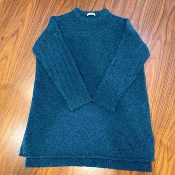 Plantation 다크 블루 그린 긴팔 스웨터 알파카