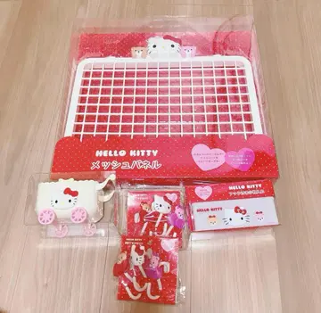 산리오 캐릭터즈 헬로키티 메쉬 패널 장식장 수납 시리즈