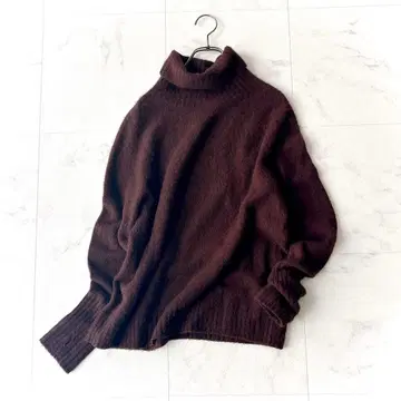 플라주 캐시미어 100% 터틀넥 니트 프리 보들보들 썸홀