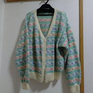 남성용 빈티지 가디건