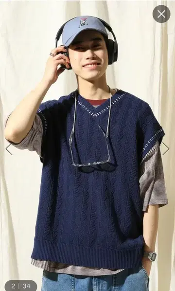 지 니트 베스트 niko and -