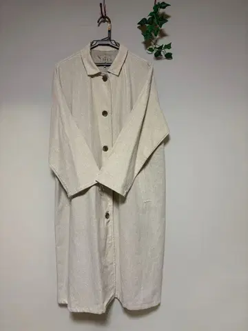 SM2 뒷 절개 스탠 칼라 롱 셔츠