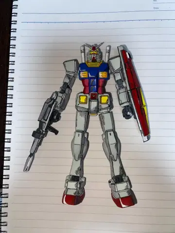 건담 프라모델 이차원 페인팅 RX78