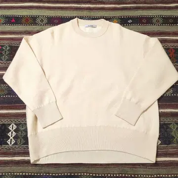 SLOANE 아이보리 긴팔 스웨터 울 코튼 사이즈 3