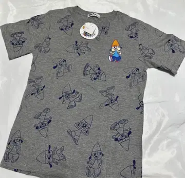 새상품 단종 사이즈 M 파라파라 래퍼 티셔츠 올 패턴 그레이