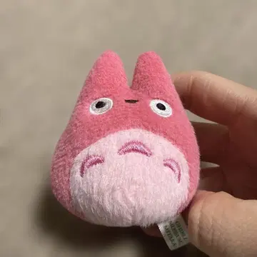 토토로 봉제 인형 키링 핑크 미타카의 숲