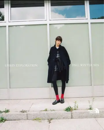 THE NORTH FACE 블랙 롱 코트