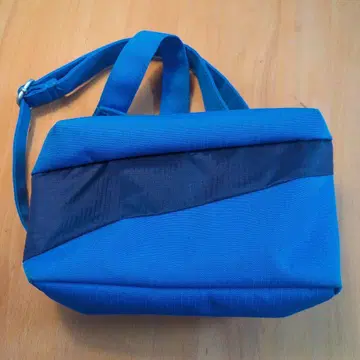 수잔 벨 뱀 백 S 파랑 나일론 숄더백