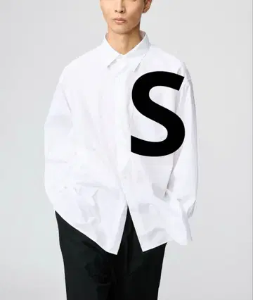 [ 완판템 ] UNIQLO:C 브로드 오버 사이즈 셔츠 화이트 무지 S