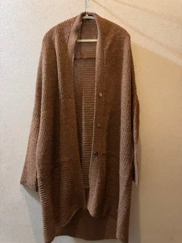 niko and - 브라운 롱 가디건