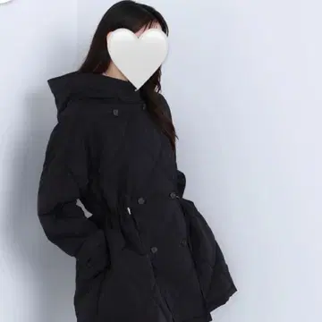 블랙 퀼팅 블루종 후드 부착 (탈부착 가능)