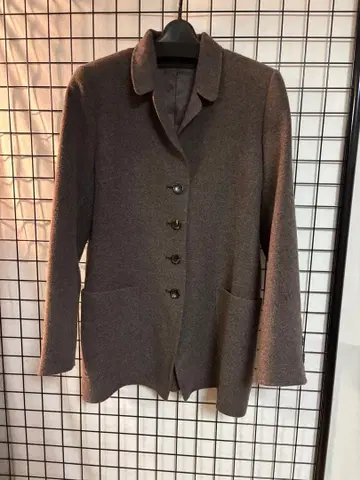 스윙 울 100% 브라운 자켓 M