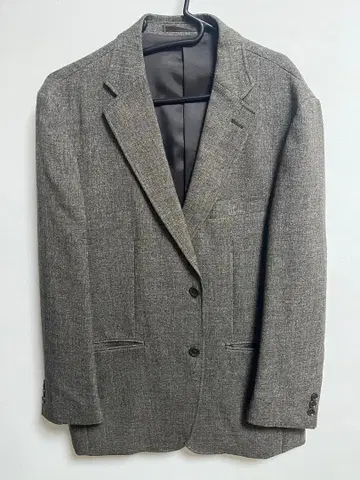 그레이 테일러드 자켓 울 혼방