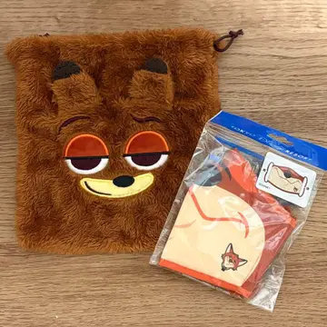 주토피아 닉 마스크 & 파우치 세트