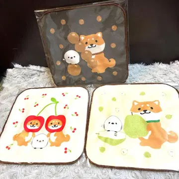 야마가타 한정판 콩시바 x 시마연가 미니 타월 손수건