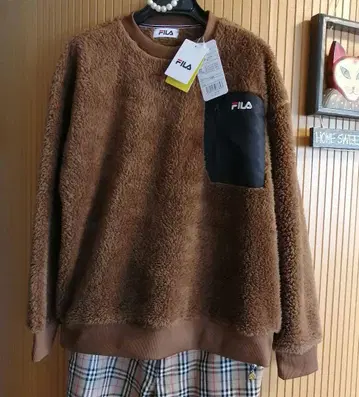 택 포함 새상품 [ FILA ] 휠라 샤기 아우터 남성용 UV컷 소재