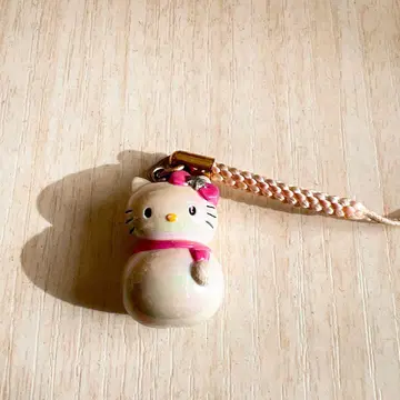 Sanrio 헬로키티 눈사람 족두리 스트랩 2000년 겨울