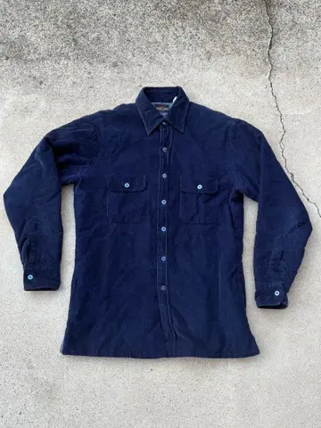 COUNTRY TOUCH 네이비 코듀로이 셔츠