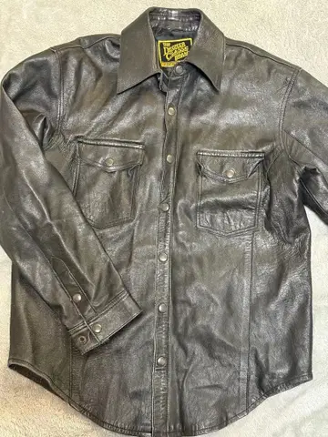 THE DEGNER CLASSIC BRAND 가죽 셔츠 남성용 L 사이즈