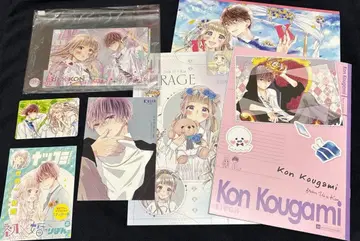 첫 x 혼 첫 혼 반짝이는 엽서 & 클리어 파우치 특전 노트 부록 스티커