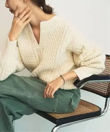 plage 아란 숏 풀오버 내추럴