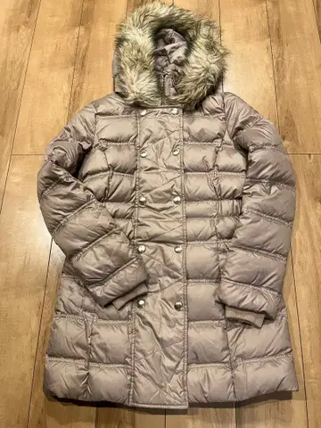 JUICY COUTURE 베이지 후드 부착 다운 자켓 M 사이즈