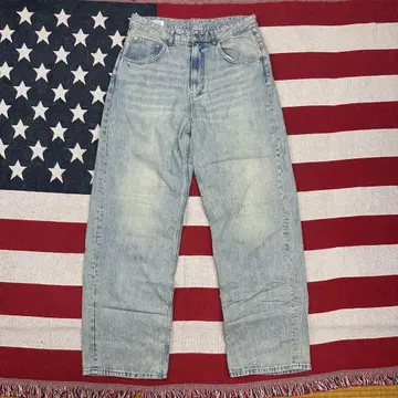 품절 모델 ZARA 배기 팬츠 배기 데님 32 골든 사이즈 루즈