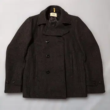 F179 라이트온 BACK NUMBER 피 코트 XL 다크 그레이