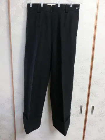 MARGARET HOWELL 블랙 와이드 팬츠 사이즈 2 울