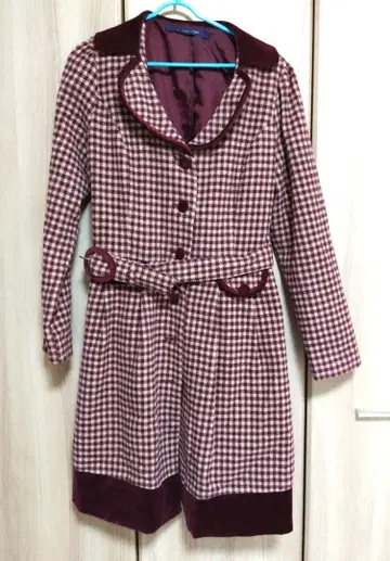 an another angelus 앙아나더 앙제라스 체크 코트